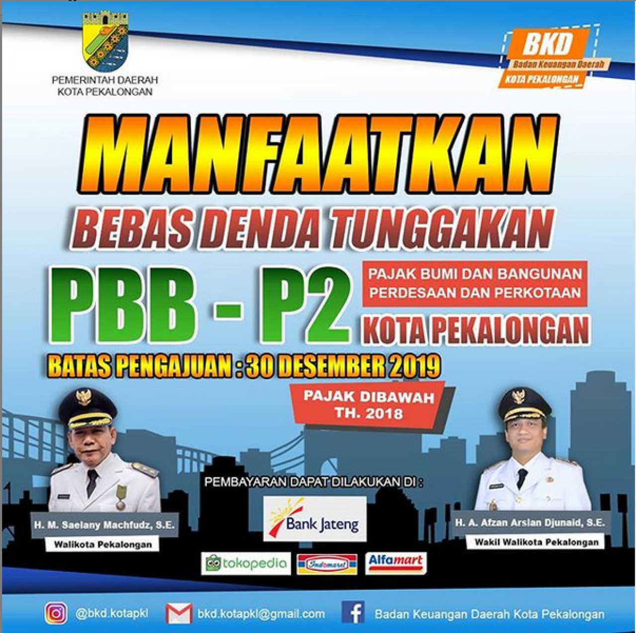 PENGHAPUSAN SANKSI ADMINISTRATIF PBB-P2 2019 - Badan Keuangan Daerah ...